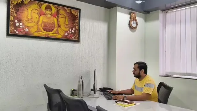 Site engineers reviewing drawings at the Sharda Engineers office